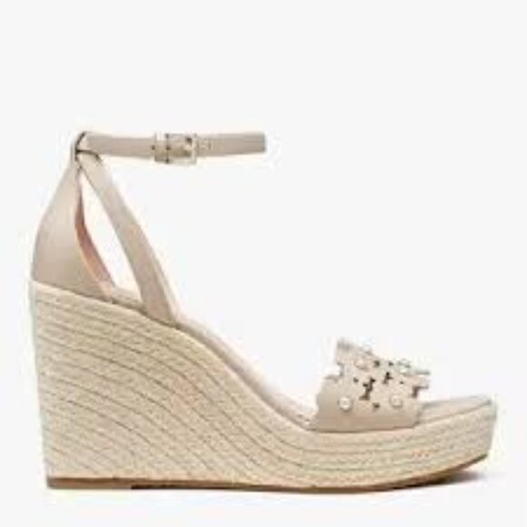 BNIB Kate Spade Daisy Pearl Wedge Espadrilles - Picture 8 of 10